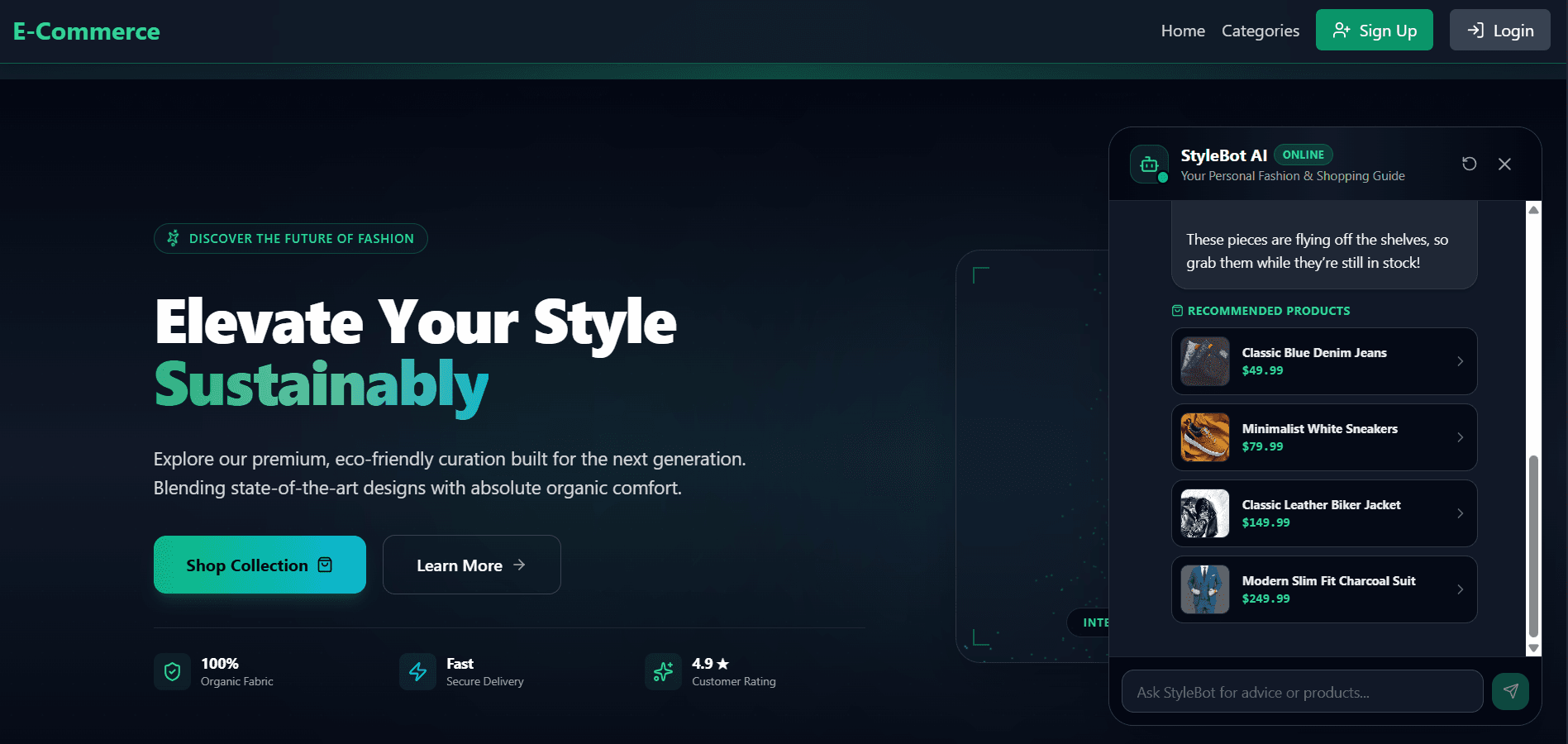 MERN E-Commerce Platform with AI Shopping Assistant